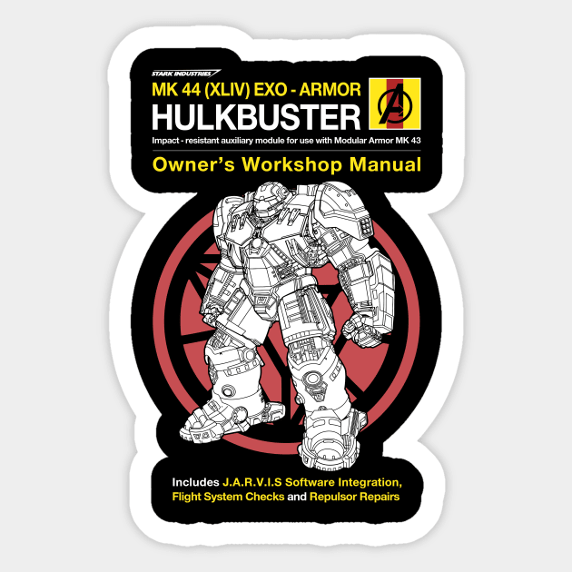 Buster Manual Sticker by drsimonbutler